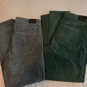 American Eagle 2 pair cordouroy mom jean